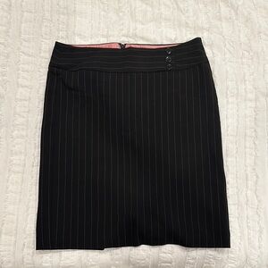 Black Pinstripe Skirt - My Michelle